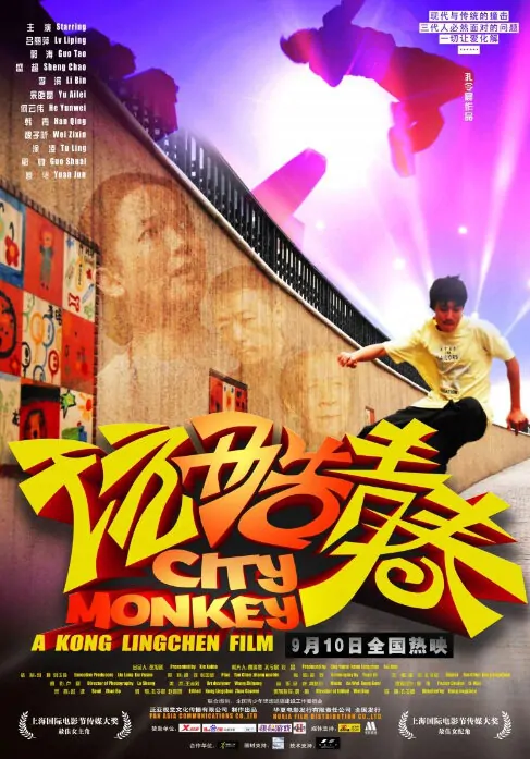 City Monkey Movie Poster, 2010, Lu Liping