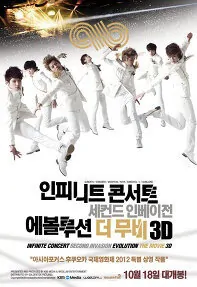 INFINITE Concert Second Invasion Evolution The Movie 3D Movie Poster, 2012 film