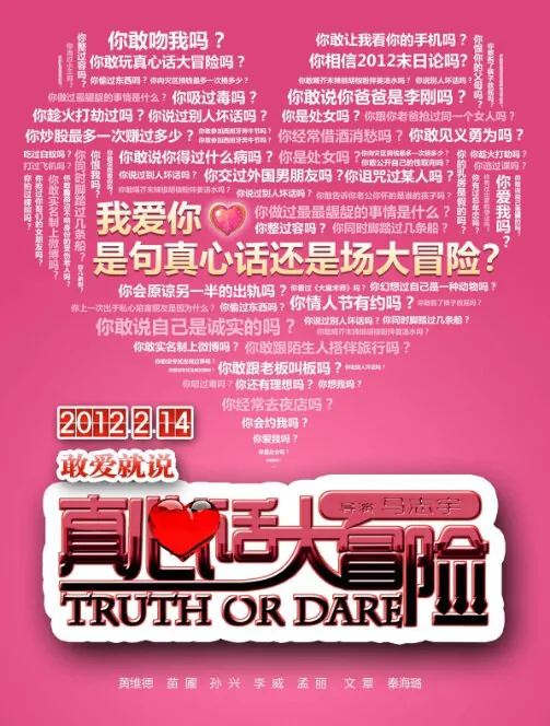 Truth or Dare Movie Poster, 2012