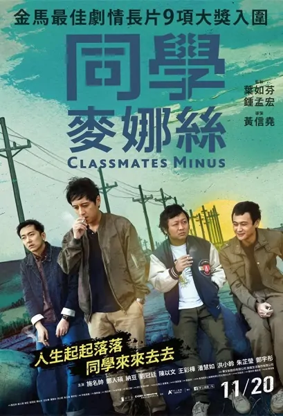 Classmates Minus Movie Poster, 同學麥娜絲 2020 Taiwan film