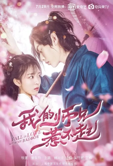 Fall in Love with My Bad Boy Movie Poster, 我的师兄惹不起 2020 Chinese film