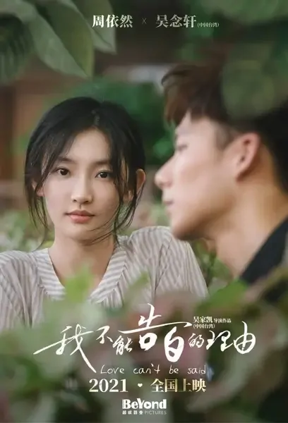 Love Can't Be Said Movie Poster, 2021 我不能告白的理由 Chinese movie