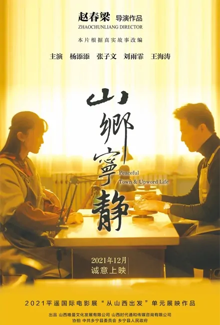 Peaceful Town & Upward Life Movie Poster, 山乡宁静 2023 Film, Chinese movie