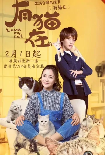 Love My Cat Poster, 有猫在 2018 Chinese TV drama series