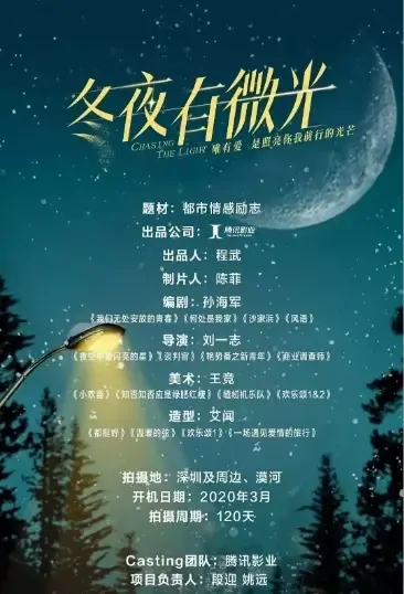 Chasing the Light Poster, 冬夜有微光 2021 Chinese TV drama series
