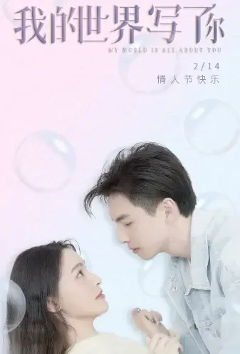 The World Is All About You Poster, 我的世界写了你 2021 Chinese TV drama series