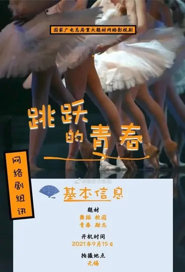 Jumping Youth Poster, 跳跃的青春 2022 Chinese TV drama series