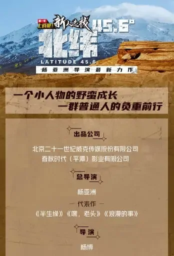 Latitude 45.6 Poster, 北纬45度6 2022 Chinese TV drama series