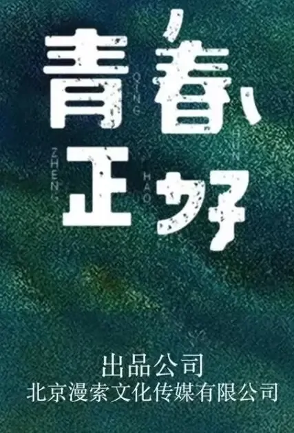 Youth Is Just Right Poster, 青春正好 2022 Chinese TV drama series
