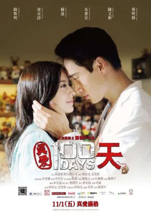 100 Days Movie Poster, 真愛100天 2013 Chinese film