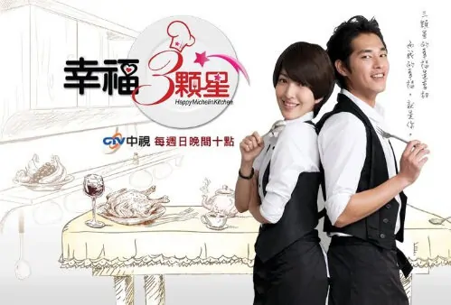 Happy Michelin Kitchen Poster, 2012, Blue Lan Cheng-Long